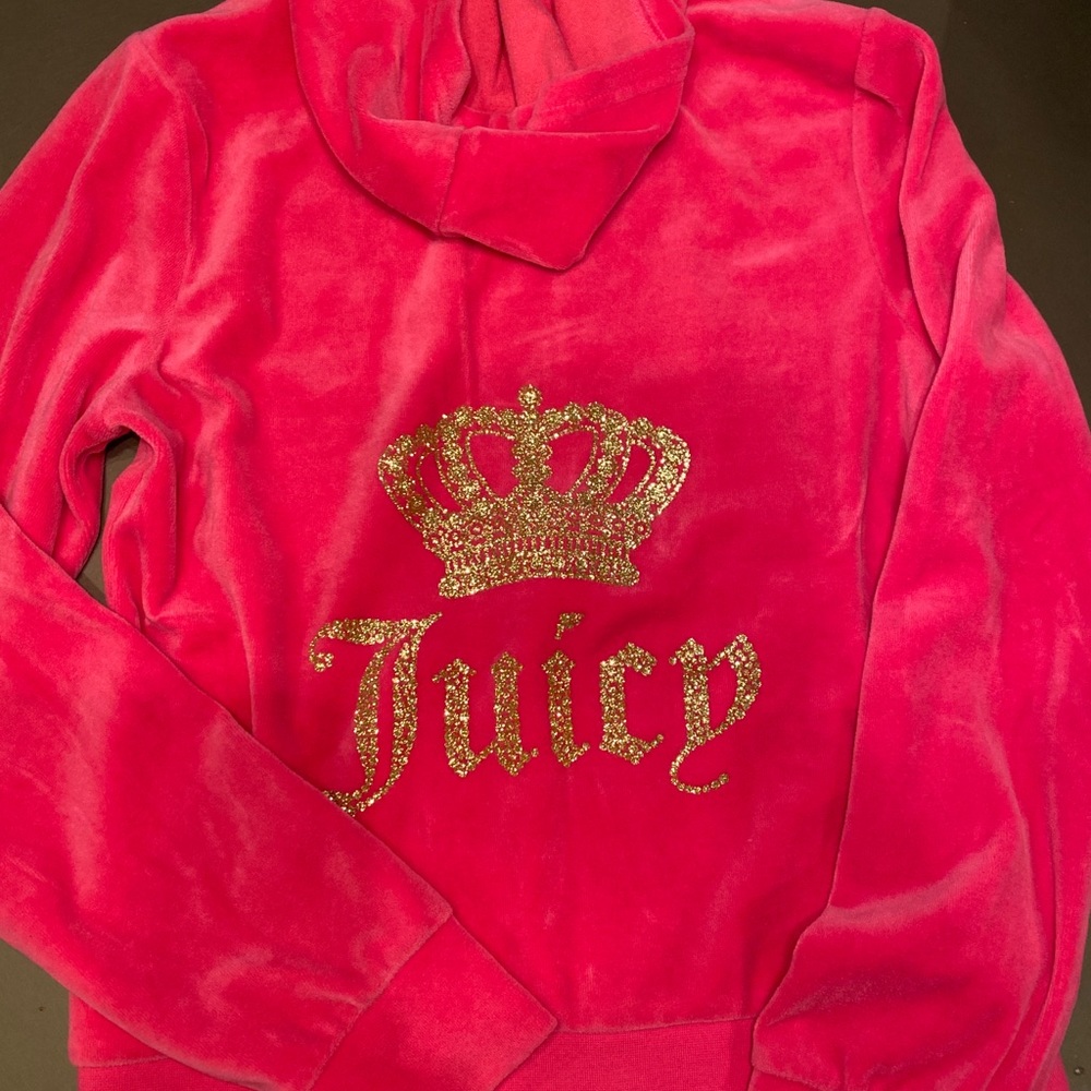 Juicy couture velour track jacket
